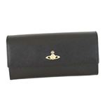 Vivienne Westwood（ヴィヴィアンウエストウッド） フラップ長財布  321405  BLACK