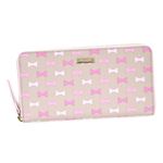 KATE SPADE（ケイトスペード） ラウンド長財布  PWRU4763 929 CRISP LINEN/CAROUSEL PINK//SLIVER