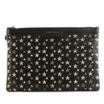 Jimmy Choo（ジミーチュウ） クラッチ  DEREK  BLACK METALLIC MIX