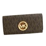 MICHAEL KORS（マイケルコース） F フラップ長財布  35T7GFTE1B  BROWN/ACORN