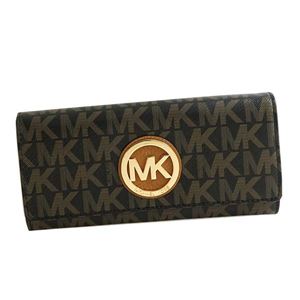 MICHAEL KORS（マイケルコース） F フラップ長財布  35F7GFTE5V  BLK/DKBROWN