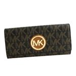 MICHAEL KORS（マイケルコース） F フラップ長財布  35F7GFTE5V  BLK/DKBROWN