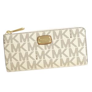 MICHAEL KORS（マイケルコース） F L字ファスナー長財布  35F7GTTE7B  VANILLA/ACRN