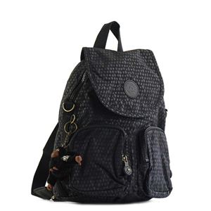 Kipling（キプリング） バックパック  K23512 19M BLACK SCALE EMB