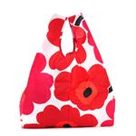 marimekko（マリメッコ） トートバッグ  40470 1 WHITE/RED