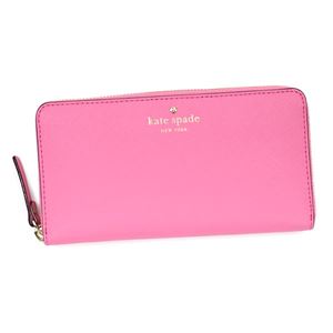 KATE SPADE（ケイトスペード） ラウンド長財布  PWRU3898 679 TULIP PINK//CRISP LINEN