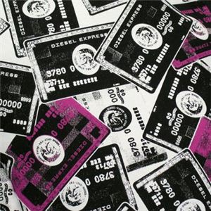 DIESEL（ディーゼル） ナナメガケバッグ CRAZY CARDS XT45 H2998 ブラック/ピンク H23×W19×D7.5画像4