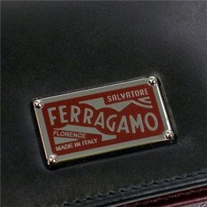 Ferragamo(フェラガモ) カードケース MENS SLG FELIX 668832 443447 ブラック H7.5×W10.5×D2