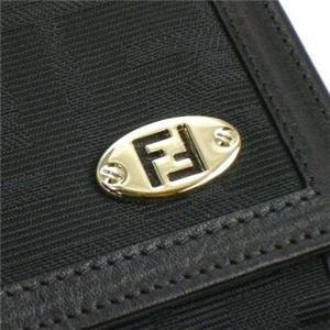 Fendi（フェンディ） 長財布 ZUCCA JACQUARD 8M0220 F0WN1 ブラック H9×W18.5×D2