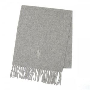 RalphLauren（ラルフローレン） マフラ-  604015 32 ライトグレー L180×W25 - 拡大画像