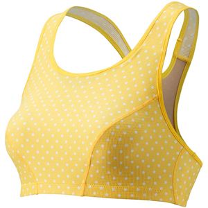 ゴールドウイン C3fit（シースリーフィット） スポーツブラ（ラージカップ／プリント） 3FW81201 シトロン×ホワイト MDE