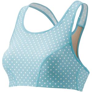 ゴールドウイン C3fit（シースリーフィット） スポーツブラ（ラージカップ／プリント） 3FW81201 ミント×ホワイト MDE