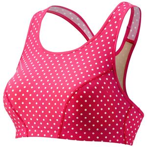 ゴールドウイン C3fit（シースリーフィット） スポーツブラ（ラージカップ／プリント） 3FW81201 チェリーピンク×ホワイト MDE