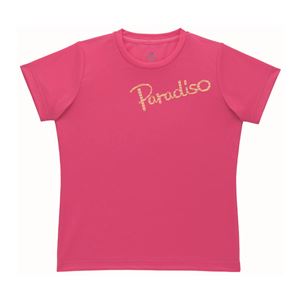PARADISO（パラディーゾ） 半袖プラクティスシャツ 52CL1A ピンク M - 拡大画像