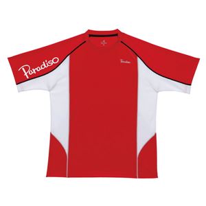 PARADISO（パラディーゾ） プラクティスシャツ 93CM1A レッド M - 拡大画像