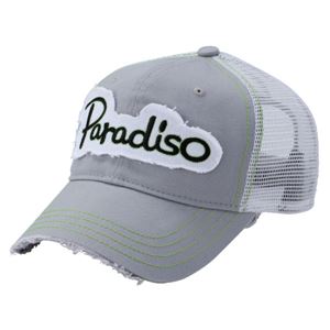 PARADISO（パラディーゾ） ハーフメッシュキャップ CPCM33 シルバーグレー - 拡大画像
