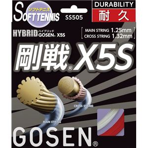 GOSEN（ゴーセン） ハイブリッド 剛戦X5S レッド SS505RE - 拡大画像