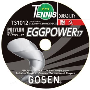 GOSEN（ゴーセン） エッグパワー17ロール ブラック TS1012BK - 拡大画像