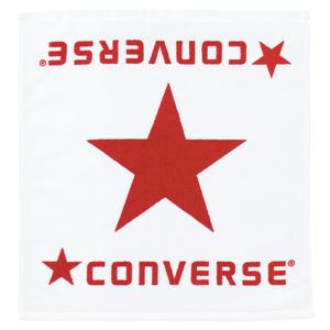 CONVERSE（コンバース） ハンドタオル CB111904 ホワイト×レッド 【3個セット】 - 拡大画像