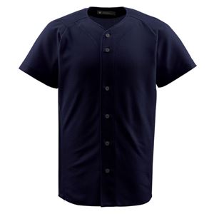 デサント（DESCENTE） フルオープンシャツ （野球） DB1010 ブラック L - 拡大画像