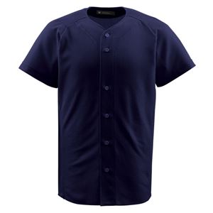 デサント（DESCENTE） フルオープンシャツ （野球） DB1010 ネイビー L - 拡大画像