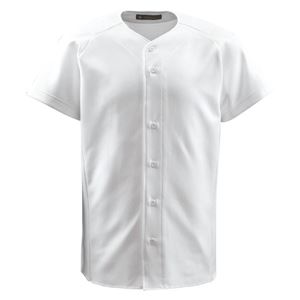 デサント（DESCENTE） フルオープンシャツ （野球） DB1011 Sホワイト L - 拡大画像