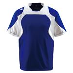 デサント(DESCENTE) ベースボールシャツ (野球) DB115 Dロイヤルブルー×Sホワイト×ホワイト L