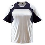 デサント（DESCENTE） ベースボールシャツ （野球） DB115 Sホワイト×Sネイビー×Sネイビー XO