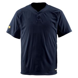 デサント(DESCENTE) ベースボールシャツ(2ボタン) (野球) DB201 ブラック L 商品画像