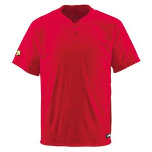デサント(DESCENTE) ベースボールシャツ(2ボタン) (野球) DB201 レッド XA 商品画像