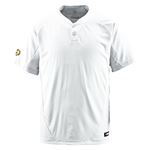 デサント（DESCENTE） ベースボールシャツ（2ボタン） （野球） DB201 Sホワイト L