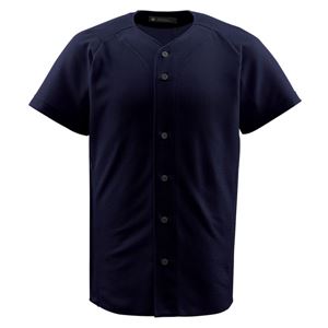 デサント（DESCENTE） ジュニアフルオープンシャツ （野球） JDB1010 ブラック 140 - 拡大画像