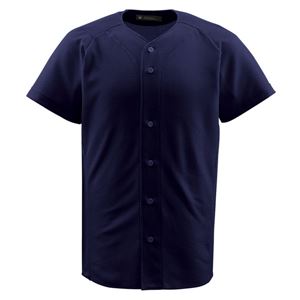 デサント（DESCENTE） ジュニアフルオープンシャツ （野球） JDB1010 ネイビー 130 - 拡大画像