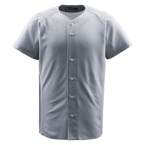 デサント（DESCENTE） ジュニアフルオープンシャツ （野球） JDB1010 シルバー 140 - 拡大画像