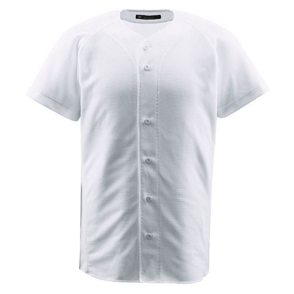 デサント（DESCENTE） ジュニアフルオープンシャツ （野球） JDB1010 Sホワイト 160 b04