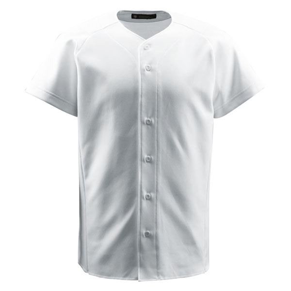 デサント（DESCENTE） ジュニアフルオープンシャツ （野球） JDB1011 Sホワイト 140 b04