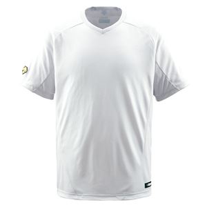 デサント（DESCENTE） ジュニアベースボールシャツ（Vネック） （野球） JDB202 Sホワイト 140 - 拡大画像
