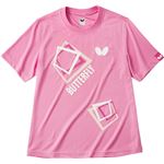 バタフライ(Butterfly) 男女兼用Tシャツ キュービック・Tシャツ 45070 ピンク SS