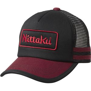 ニッタク（Nittaku） メッシュキャップ NL9205 ブラック - 拡大画像