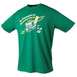ヤサカ(Yasaka) 卓球アパレル NEO グラにゃんTシャツ(男女兼用) Y893 グリーン 商品画像