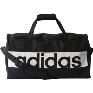 adidas(アディダス) リニアロゴチームバッグ M カラー:ブラック/ブラック/ホワイト サイズ:M 商品画像