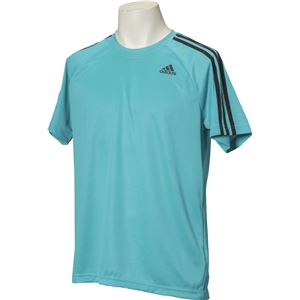 adidas（アディダス） D2M トレーニング3ストライプスTシャツ カラー：エナジーブルー サイズ：J／L