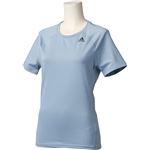 adidas（アディダス） D2M トレーニング ベーシック半袖Tシャツ カラー：タクティルブルー サイズ：J／L Women's