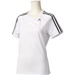 adidas（アディダス） D2M トレーニング ベーシック半袖Tシャツ 3ストライプ カラー：ホワイト サイズ：J／M Women's