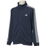 adidas（アディダス） ESSENTIALS 3ストライプス ジャージジャケット カラー：カレッジネイビー／ホワイト サイズ：J／L