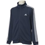 adidas（アディダス） ESSENTIALS 3ストライプス ジャージジャケット カラー：カレッジネイビー／ホワイト サイズ：J／S