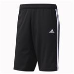 adidas（アディダス） ESSENTIALS ジャージハーフパンツ カラー：ブラック／ブラック／ホワイト サイズ：J／L