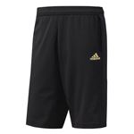 adidas（アディダス） ESSENTIALS ジャージハーフパンツ カラー：ブラック／ブラック／ゴールドメット サイズ：J／L