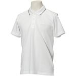 adidas（アディダス） ESSENTIALS ストライプ ポロシャツ カラー：ホワイト サイズ：J／XS