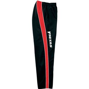 ヤマト卓球 VICTAS(ヴィクタス) トレーニングパンツ V-JP013 033145 ブラック×レッド XXOサイズ